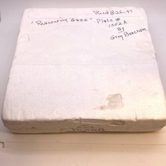 Bradford Exchange Greg Beecham Plate Lynx Reassuring Gaze NIP 8” - Picture 6 of 7